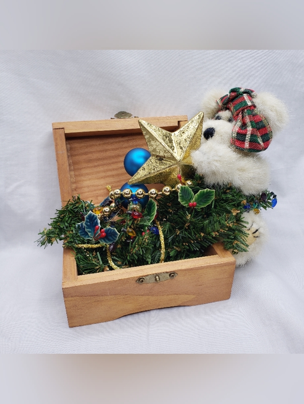 Vintage Christmas Bear Assemblege 1990 Boyds Bear